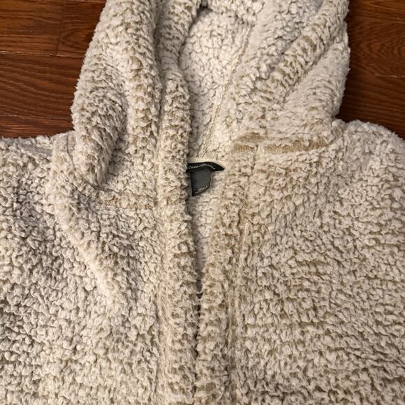 Eddie Bauer Fireside Plush Ultra Soft Hooded Open Front Sherpa Cardigan Size L - Picture 7 of 8